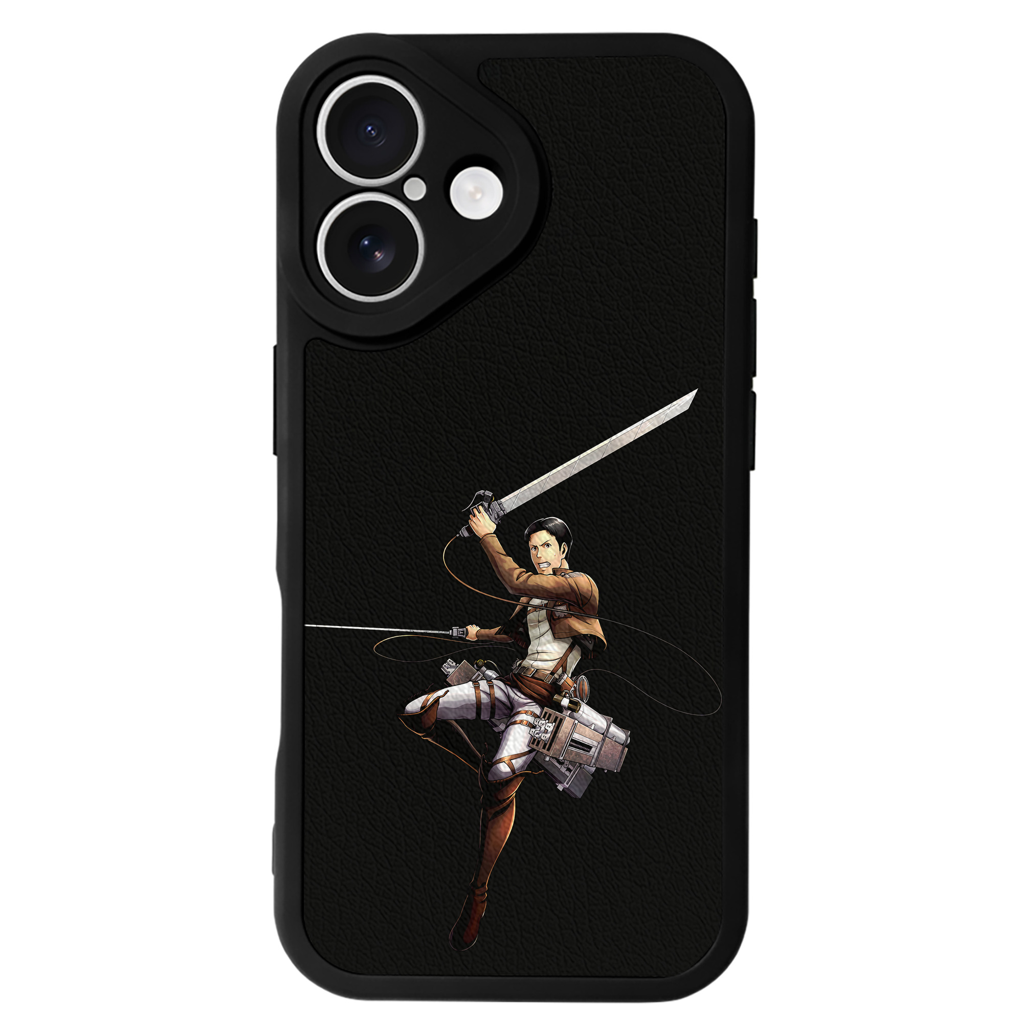 （画像用） 進撃の巨人 Attack on Titan 【iPhone 16シリーズ対応】シリコンスマホケース（レザー調） 材質：シリコン